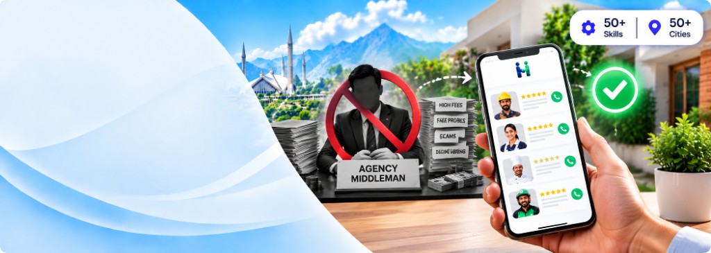 Skip agency middlemen and hire trusted workers directly on HukamKaren